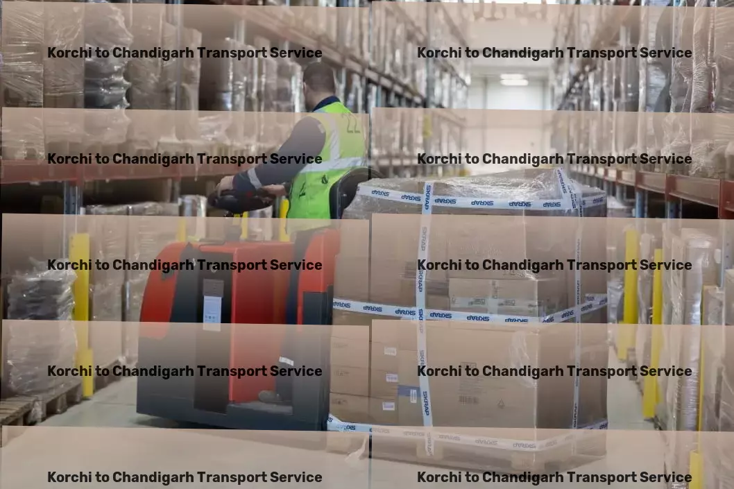 Korchi to Chandigarh Transport Express freight and transport