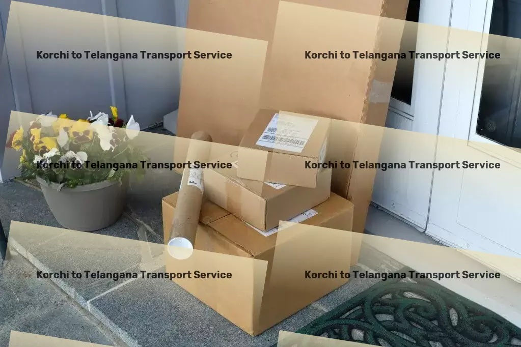 Korchi to Telangana Transport Your ally in seamless and efficient goods delivery across India! - High-volume goods shipment