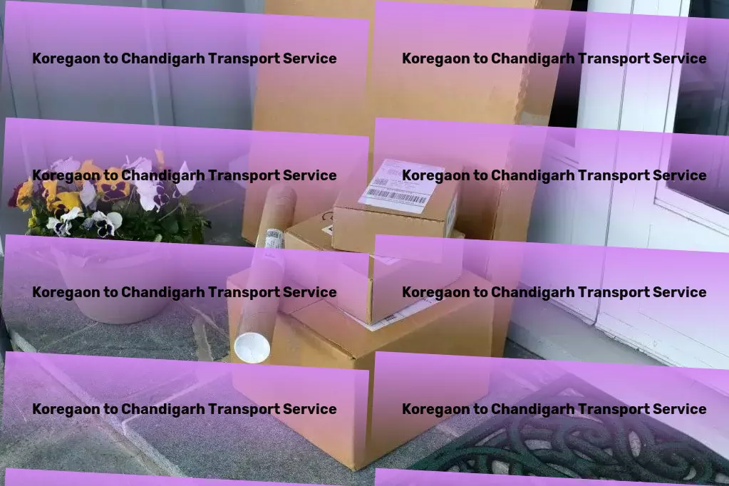 Koregaon to Chandigarh Transport Courier and parcel services