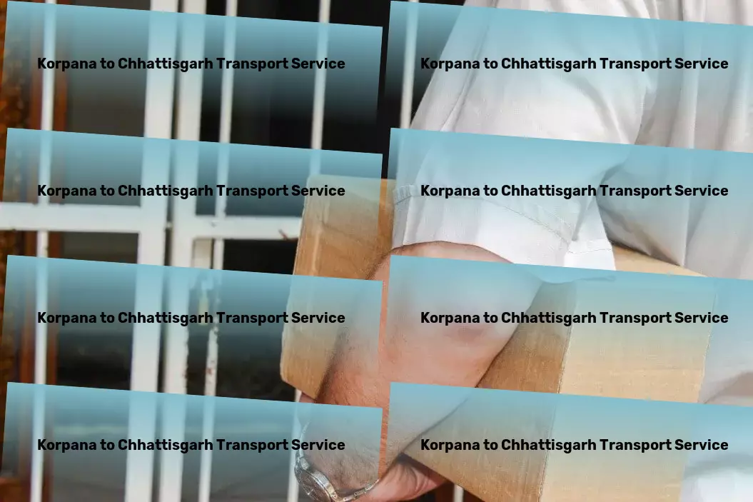 Korpana to Chhattisgarh Transport Commercial package delivery