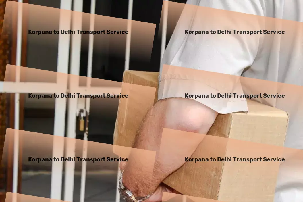 Korpana to Delhi Transport Express parcel services