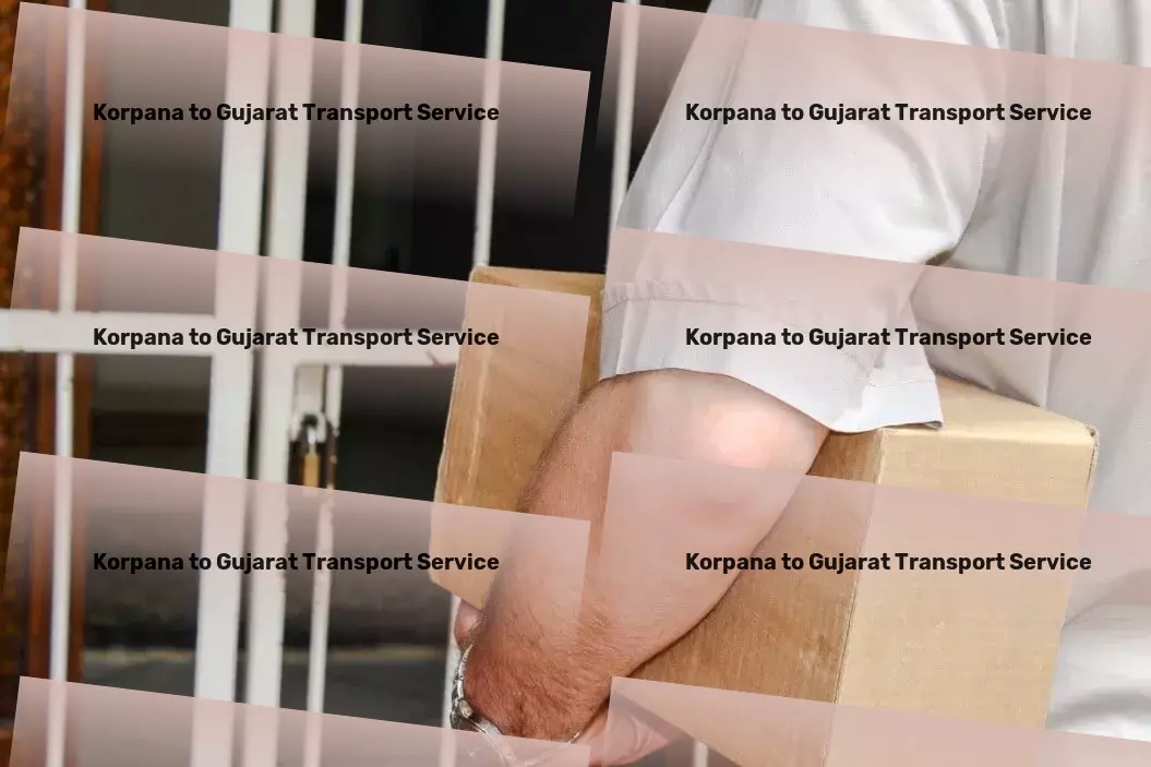 Korpana to Gujarat Transport Join the revolution of effortless shipping across India! - Multi-city freight forwarding