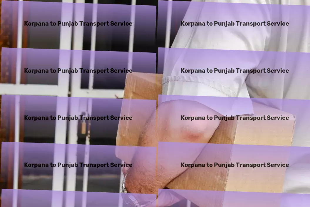 Korpana to Punjab Transport Commercial goods transport