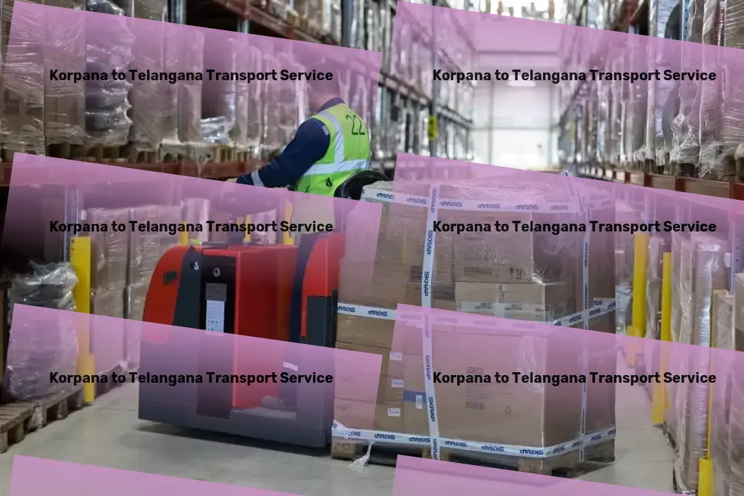 Korpana to Telangana Transport Your ally in seamless and efficient goods delivery across India! - Professional freight carriage