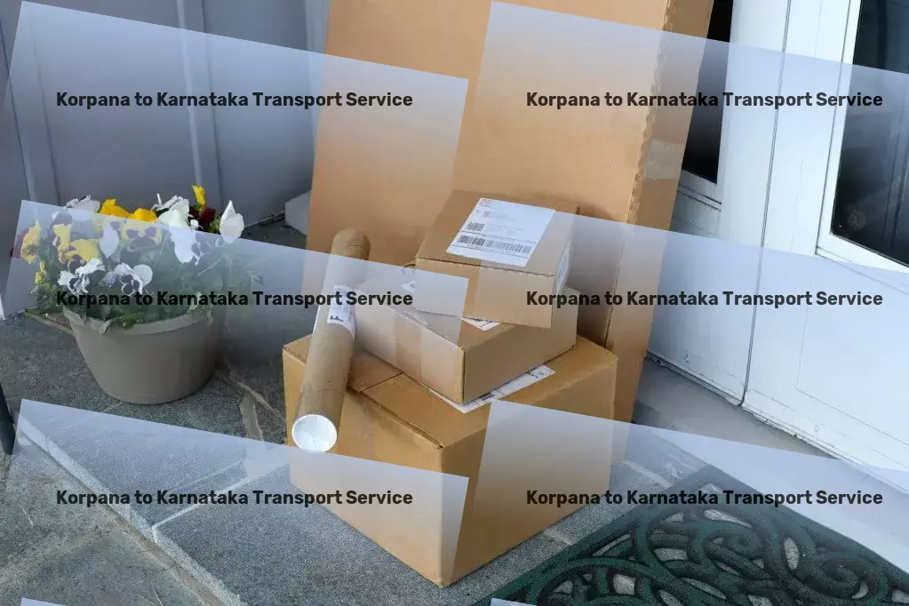 Korpana to Karnataka Transport Personal parcel transport