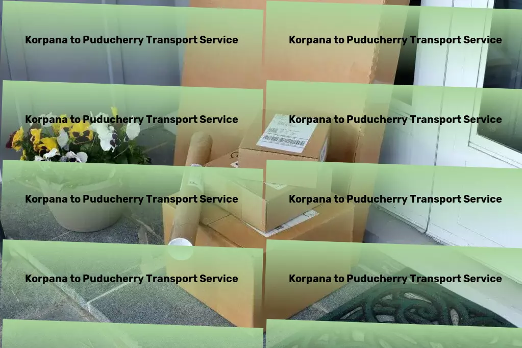 Korpana to Puducherry Transport Integrated goods services