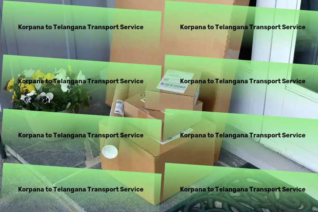 Korpana to Telangana Transport Full load transport services