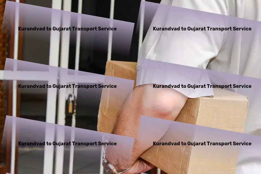 Kurandvad to Gujarat Transport Full-scale courier services