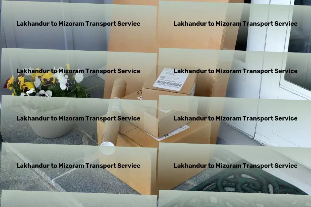 Lakhandur to Mizoram Transport Bulk goods movers